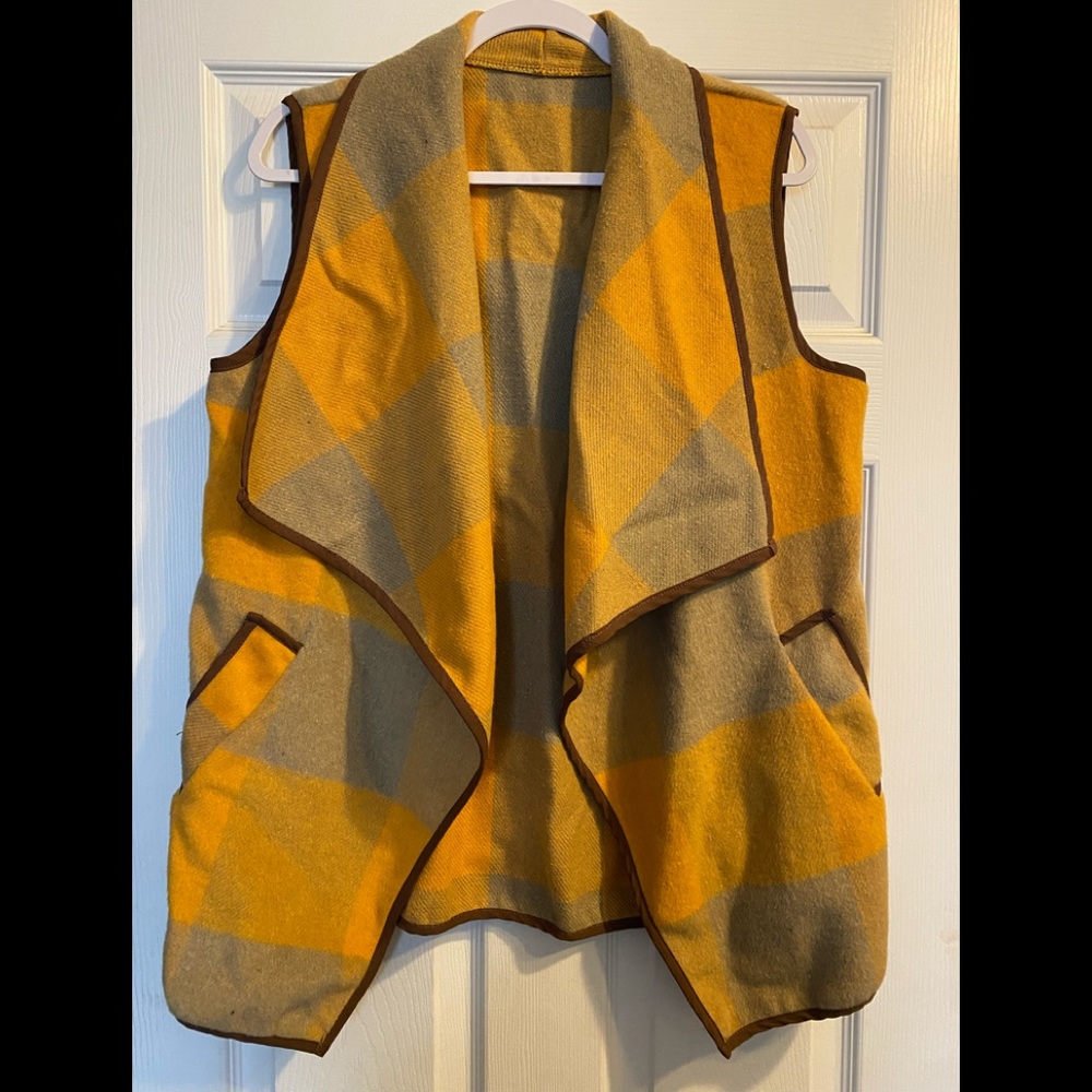 Womens Open Swing Cardigan Vest Size Large